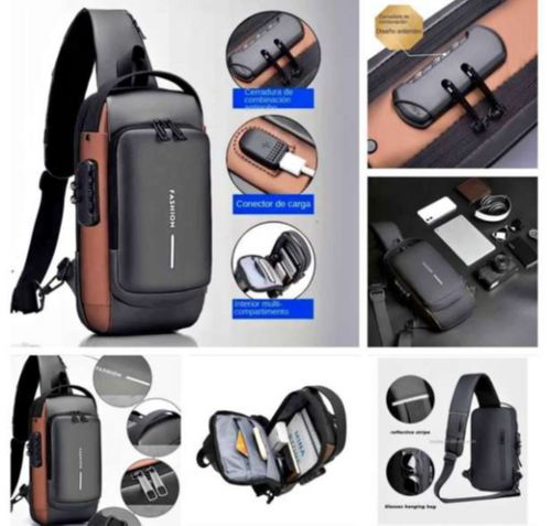 Bolso de Pecho antirrobo para Hombre