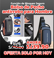Bolso de Pecho antirrobo para Hombre